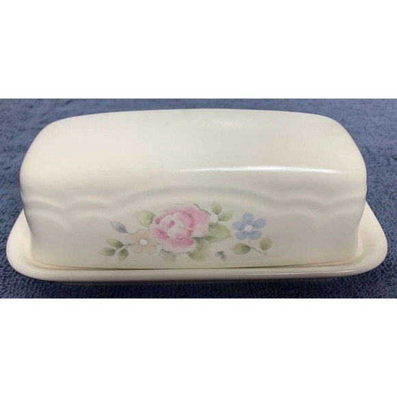 Pfaltzgraff Kitchen Pfaltzgraff Tea Rose Covered Butter Dish Poshmark